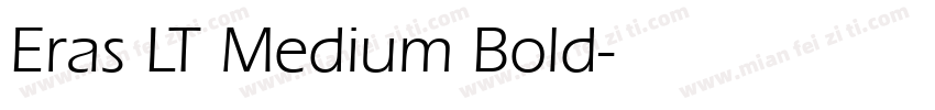 Eras LT Medium Bold字体转换